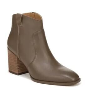 Vionic Womens Regan Ankle Booties US 8 EU 38.5 Taupe Brown Leather NIB